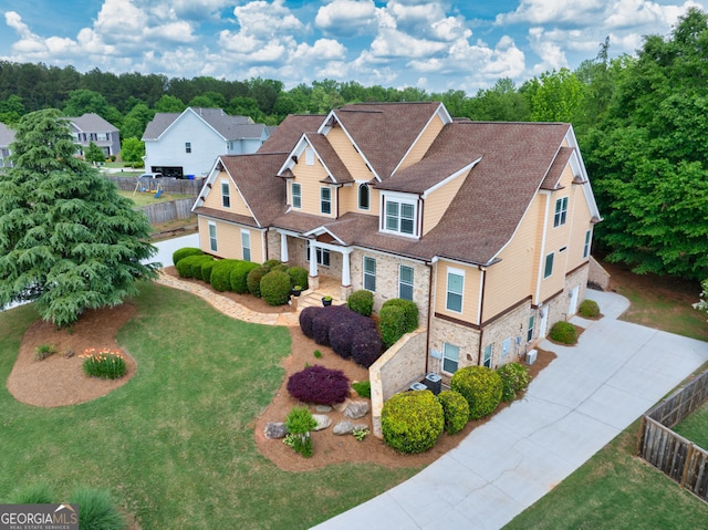 1530 Highland Creek Dr, Monroe, GA 30656 - rear view of property with a deck and a shingled roof