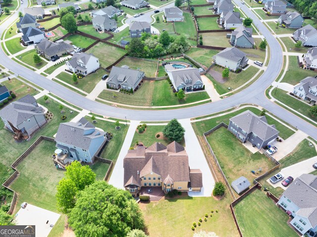 drone / aerial view featuring a residential view