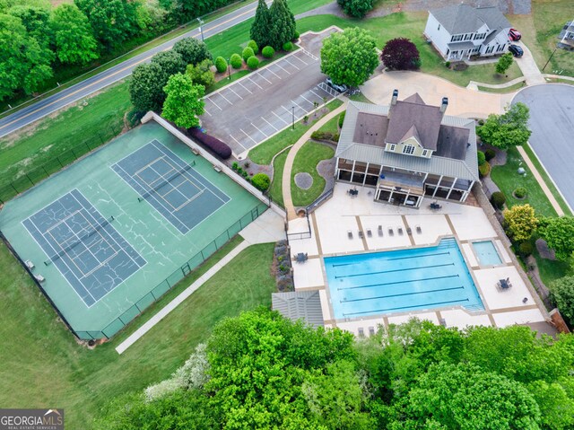 birds eye view of property