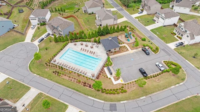 7730 Tiberon Pkwy, Cumming, GA 30028 - drone / aerial view with a residential view