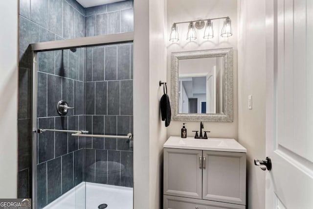 7730 Tiberon Pkwy, Cumming, GA 30028 - full bath with vanity and a stall shower