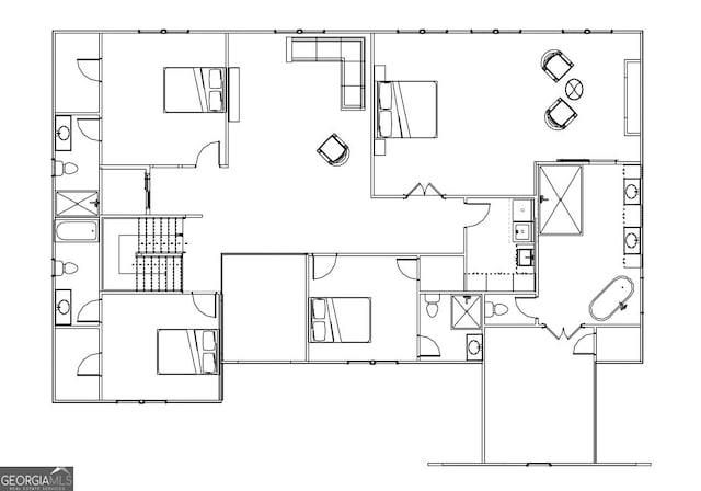 5753 Brendlynn Dr, Suwanee, GA 30024 - view of floor plan / room layout