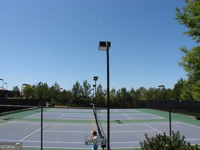 5753 Brendlynn Dr, Suwanee, GA 30024 - view of tennis court
