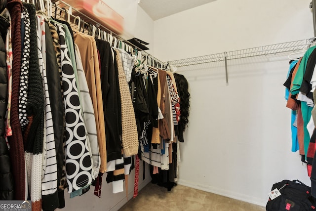 224 Pine Bluff Dr, Kingsland, GA 31548 - walk in closet featuring carpet flooring