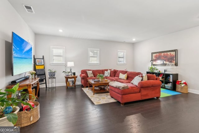4207 N Carver Dr, Atlanta, GA 30360 - living area with recessed lighting and hardwood / wood-style floors
