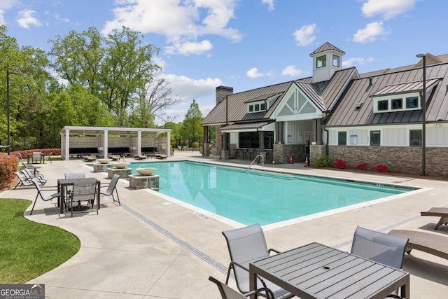4207 N Carver Dr, Atlanta, GA 30360 - community pool with a patio area