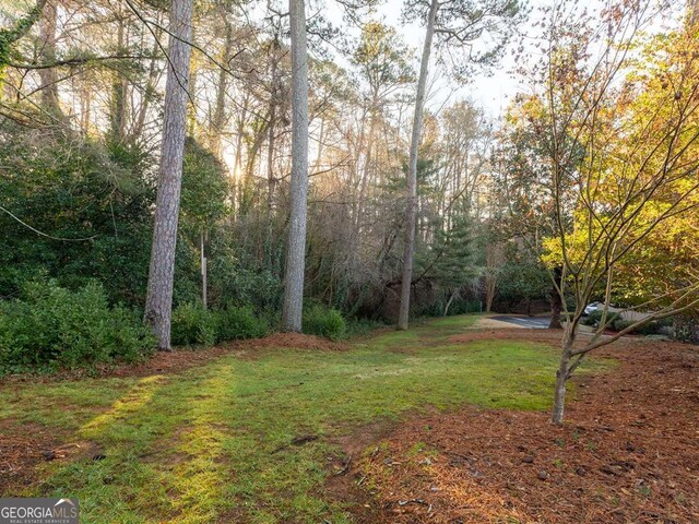 331 Lakemoore Dr NE Unit C, Atlanta, GA 30342 - view of yard featuring a wooded view