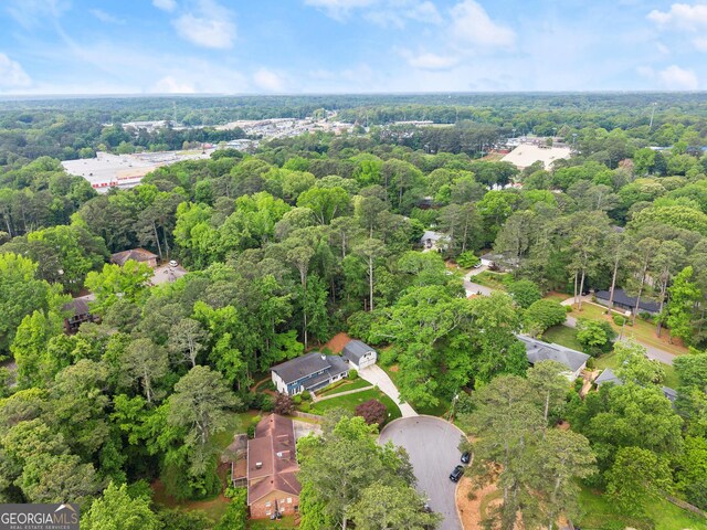 aerial view with a view of trees