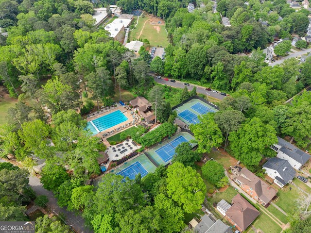 drone / aerial view