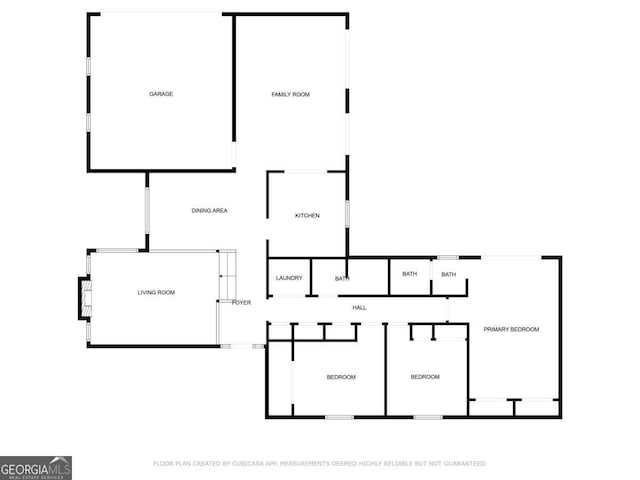 6255 Saddlewood Dr, Lithonia, GA 30058 - view of floor plan / room layout