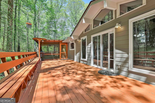 337 Andrew Bailey Rd, Sharpsburg, GA 30277 - view of wooden terrace