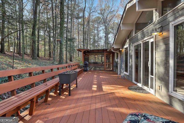 337 Andrew Bailey Rd, Sharpsburg, GA 30277 - view of wooden terrace