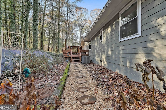 337 Andrew Bailey Rd, Sharpsburg, GA 30277 - view of yard with a wooden deck