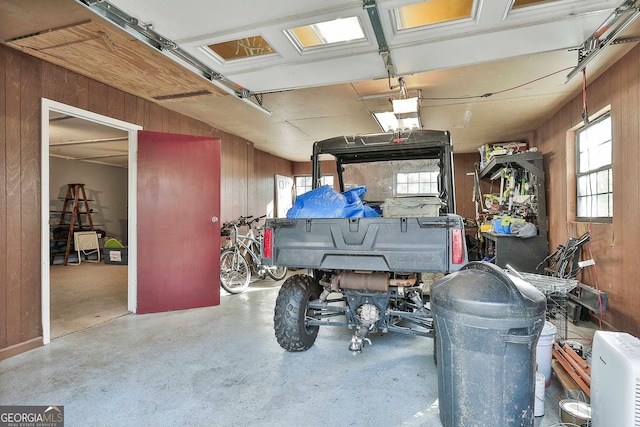 337 Andrew Bailey Rd, Sharpsburg, GA 30277 - garage featuring wood walls