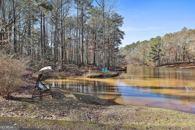 337 Andrew Bailey Rd, Sharpsburg, GA 30277 - water view featuring a forest
