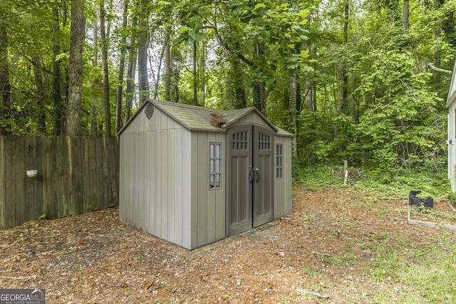 522 Wilderness Dr, Macon, GA 31220 - view of shed with fence