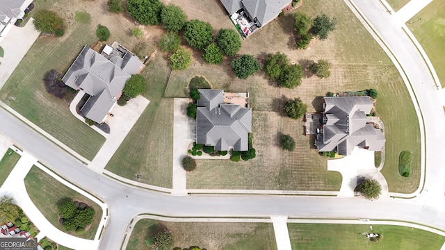 bird's eye view with a residential view