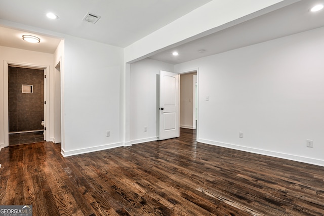 2195 Penelope St NW, Atlanta, GA 30314 - unfurnished room featuring dark wood finished floors and recessed lighting