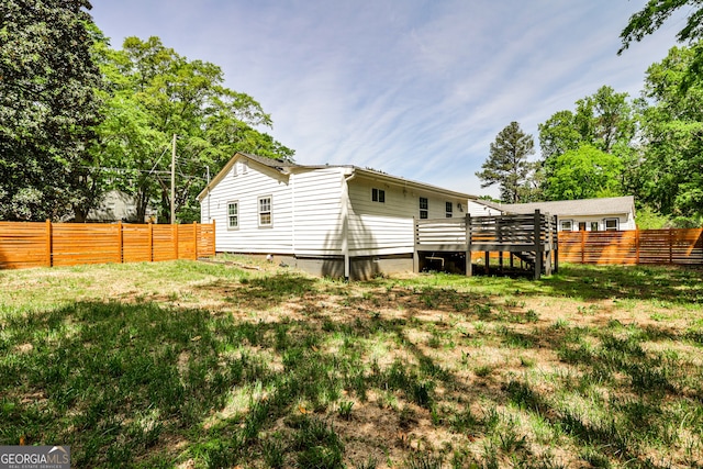 2195 Penelope St NW, Atlanta, GA 30314 - rear view of property featuring a wooden deck