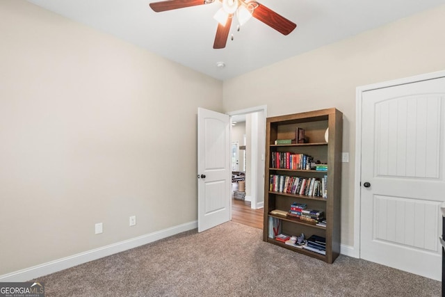 1515 Cabin Creek Trl, Griffin, GA 30223 - carpeted bedroom with baseboards and ceiling fan