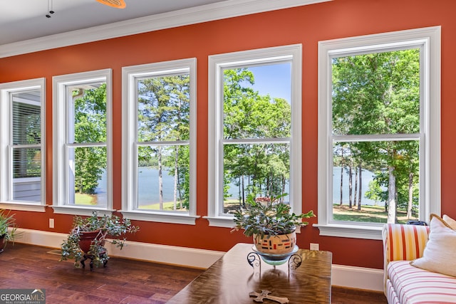 160 Evans Dr, Bogart, GA 30622 - sunroom / solarium featuring healthy amount of natural light and a water view