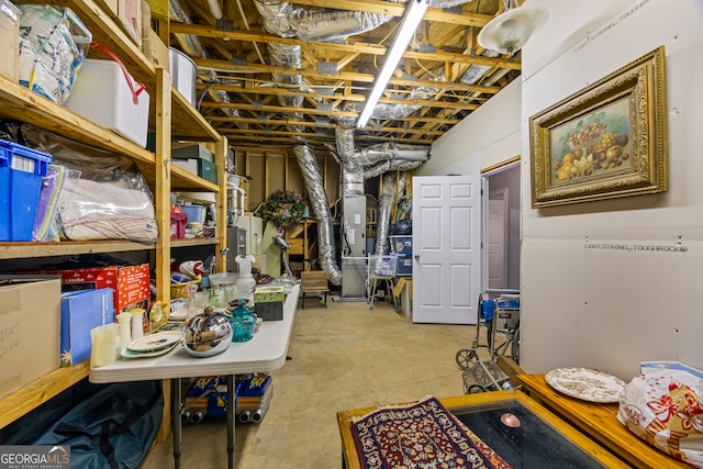 160 Evans Dr, Bogart, GA 30622 - unfinished basement featuring heating unit