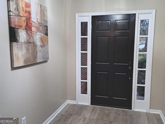 6000 Caribou Dr, Columbus, GA 31907 - entryway featuring wood finished floors and baseboards