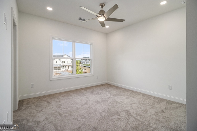 4039 Tallow Pl, Woodstock, GA 30188 - carpeted empty room featuring recessed lighting and ceiling fan
