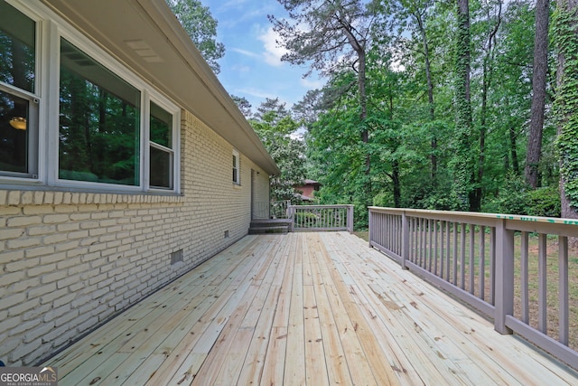 4420 Lake Breeze Dr, Stone Mountain, GA 30083 - view of wooden terrace