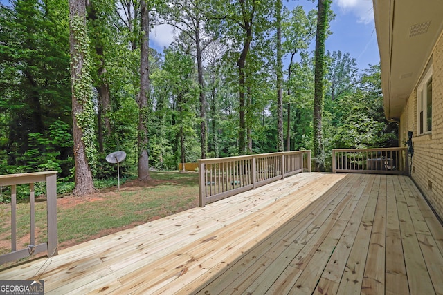 4420 Lake Breeze Dr, Stone Mountain, GA 30083 - view of wooden terrace
