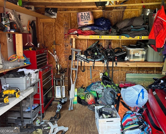 view of storage room