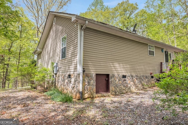view of home's exterior
