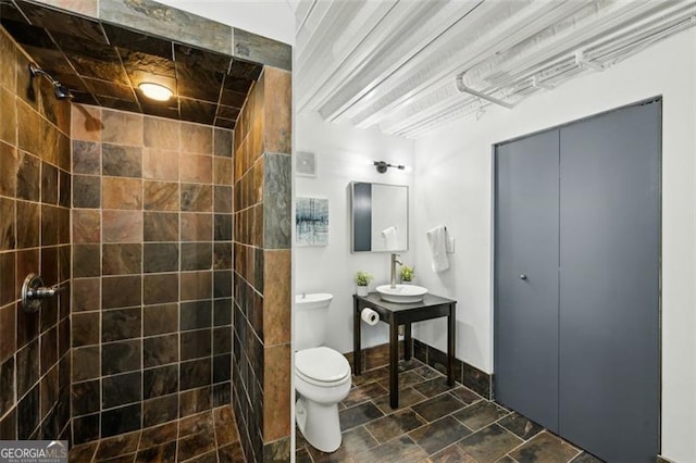 195 Arizona Ave Unit 104, Atlanta, GA 30307 - full bathroom featuring toilet and a tile shower