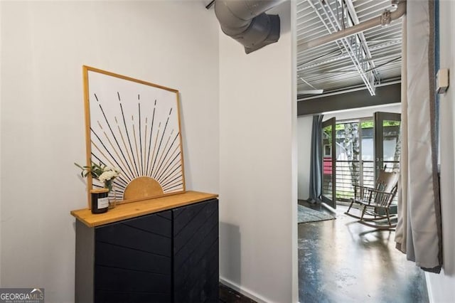 195 Arizona Ave Unit 104, Atlanta, GA 30307 - corridor with concrete floors