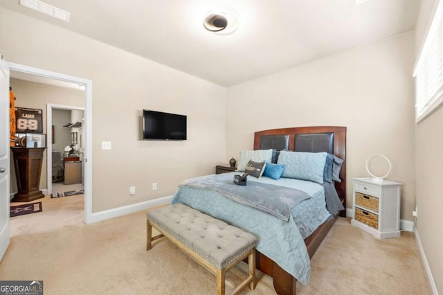 3755 Lake Haven Way, Atlanta, GA 30349 - bedroom featuring light carpet and baseboards