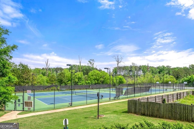 3755 Lake Haven Way, Atlanta, GA 30349 - view of tennis court