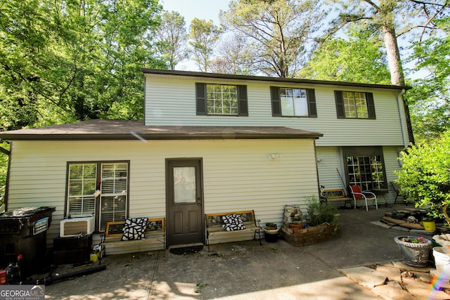 rear view of house with a patio area