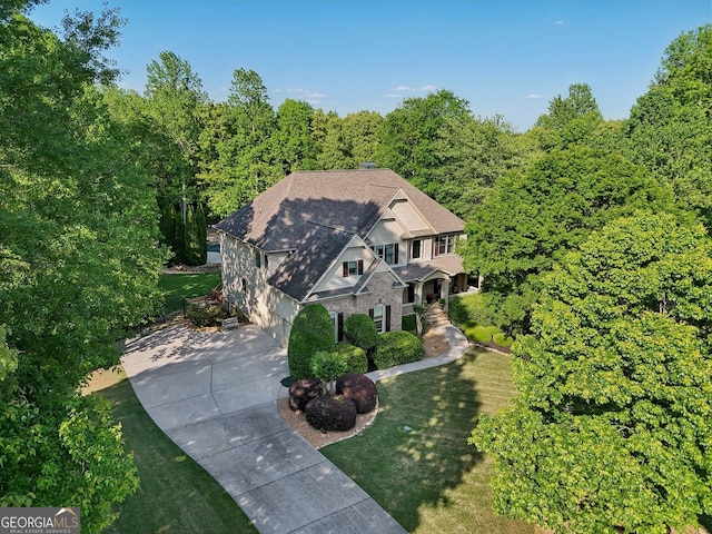 121 Ridge View Dr, Ball Ground, GA 30107 - view of subject property featuring a heavily wooded area