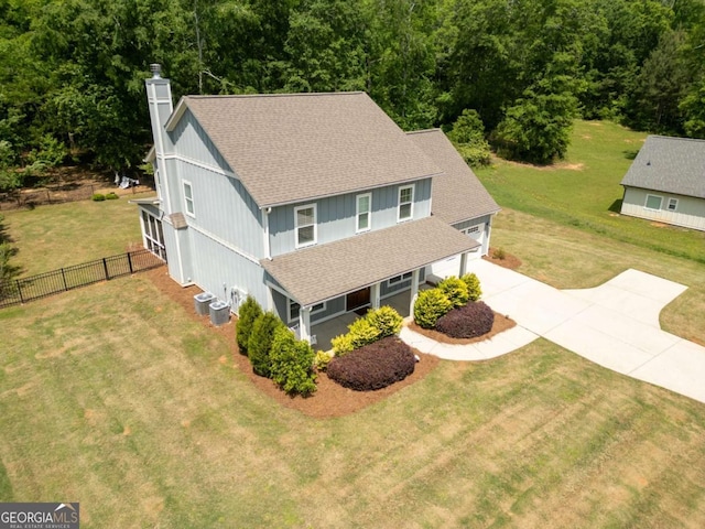 drone / aerial view