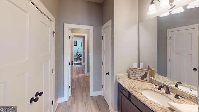 1202 Shiva Blvd, Winder, GA 30680 - bathroom with baseboards and vanity