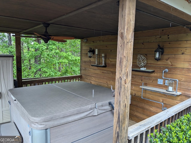 1202 Shiva Blvd, Winder, GA 30680 - deck with a ceiling fan
