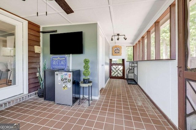 interior space featuring covered porch