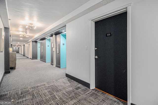620 Peachtree St NE Unit 601, Atlanta, GA 30308 - hall with carpet floors and baseboards