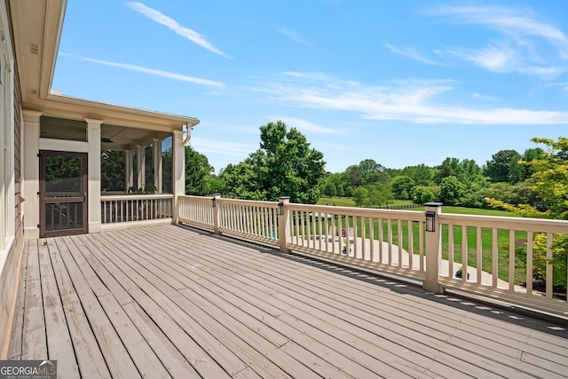 view of wooden terrace