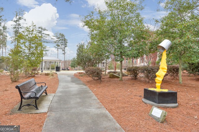 surrounding community with a gazebo and playground community