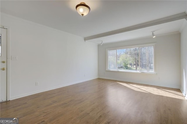 875 Eleanor Ct NW, Atlanta, GA 30318 - unfurnished room featuring crown molding, wood finished floors, and baseboards