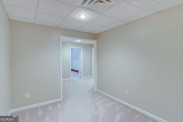 3238 Sharp Creek Ln, Buford, GA 30519 - unfurnished room featuring baseboards, carpet, a paneled ceiling, and visible vents
