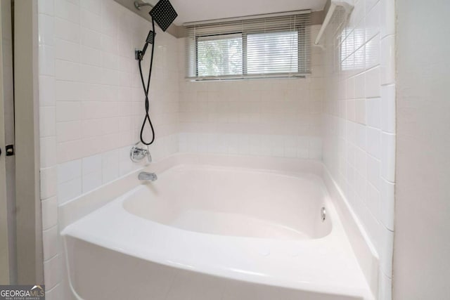 2132 Sara Ashley Way, Lithonia, GA 30058 - bathroom featuring washtub / shower combination