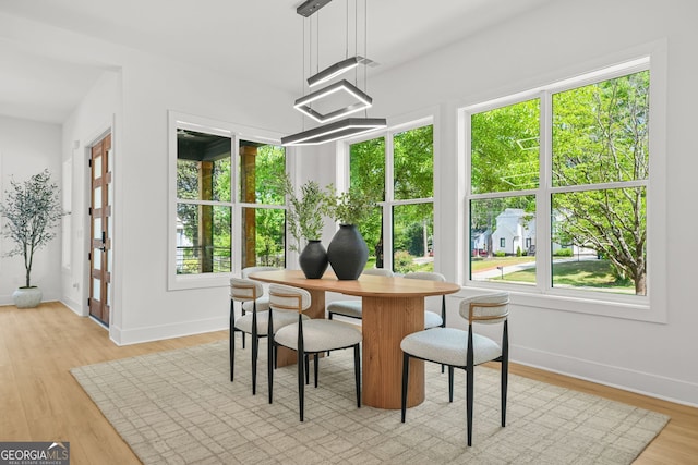34 Candler Rd NE, Atlanta, GA 30317 - dining room featuring baseboards, a healthy amount of sunlight, and light wood-type flooring