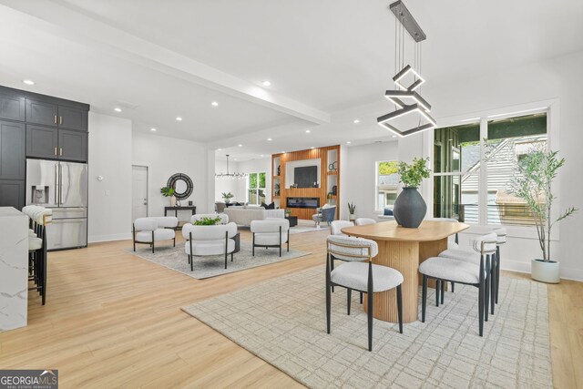 34 Candler Rd NE, Atlanta, GA 30317 - dining room with baseboards, recessed lighting, and light wood-style flooring
